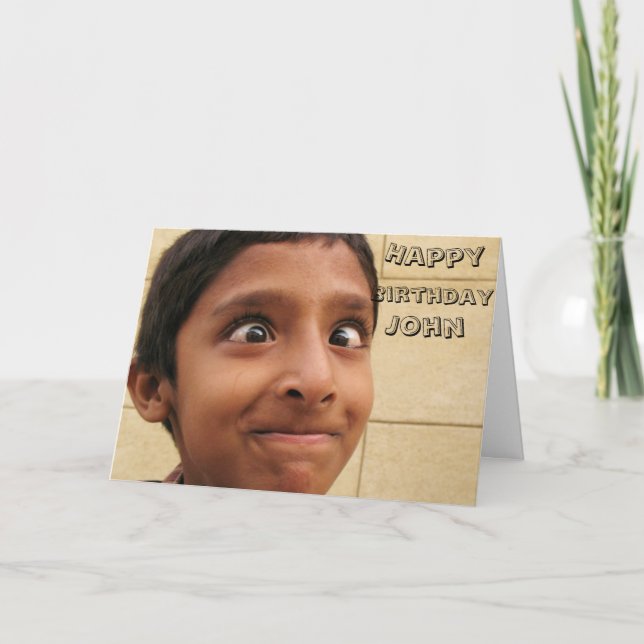 bithday For him guy men  thoughtful special  Card (Front)