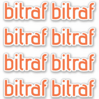 Bitraf – klistremerker enkel logo