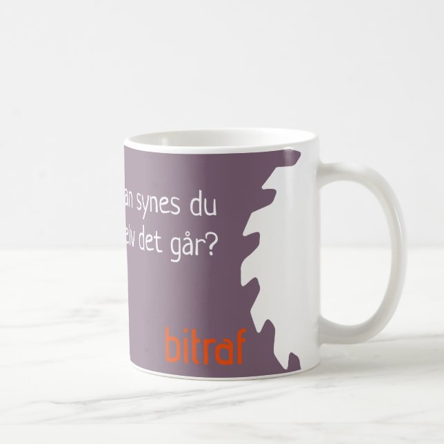 Bitraf kopp – hvordan synes du selv det går? coffee mug (Right)