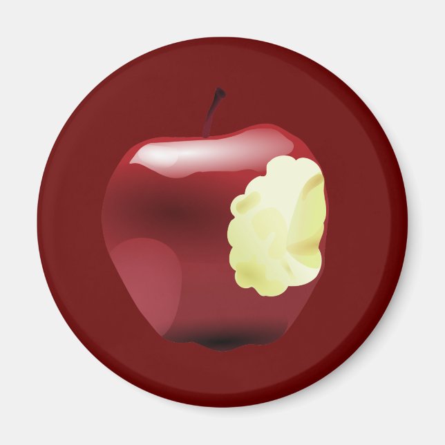 Bitten Apple Magnet (Front)