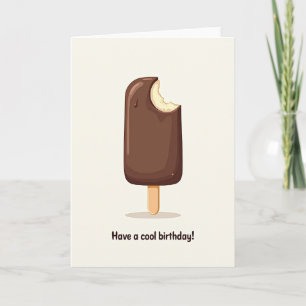 Bitten Chocolate Birthday Card