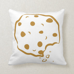 Bitten Chocolate Chip Cookie Pillow