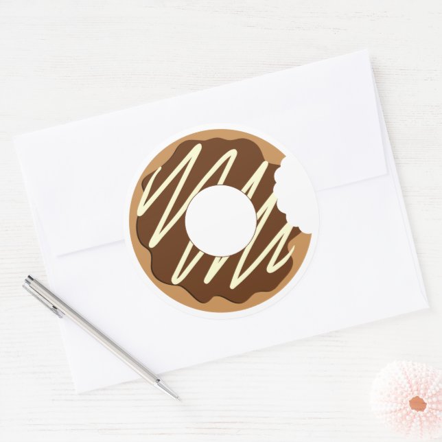 Bitten doughnut stickers (Envelope)