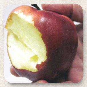 Bitten Red Apple Coaster