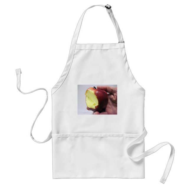 Bitten Red Apple Standard Apron (Front)