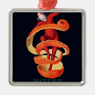 Bitter Campari by Cappiello Metal Ornament
