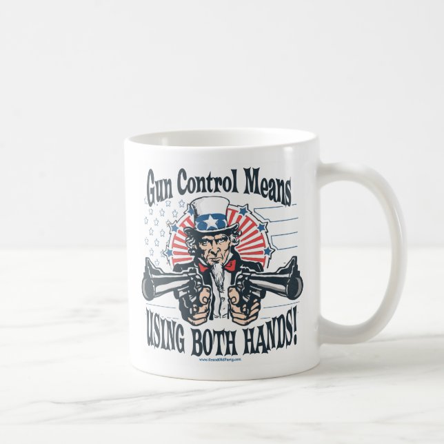 Bitter, Clingy Gun-Toting Uncle Sam Mug (Right)