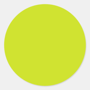 Bitter lemon (solid colour) classic round sticker