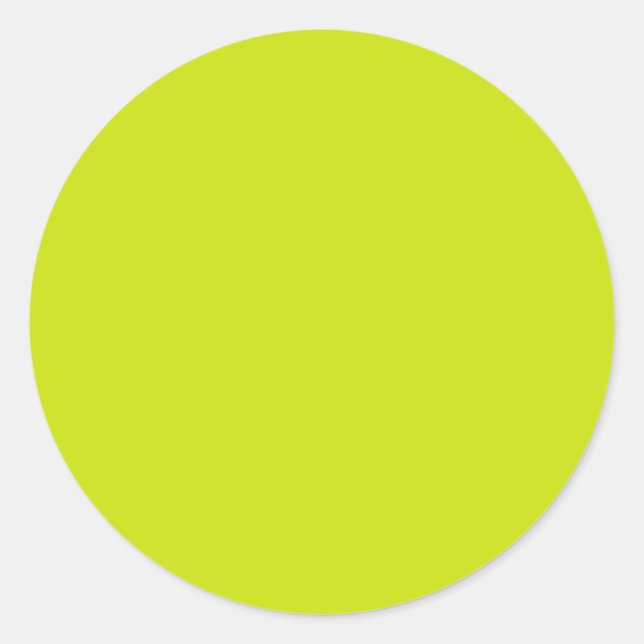 Bitter lemon  (solid colour)  classic round sticker (Front)