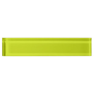 Bitter lemon (solid colour) nameplate