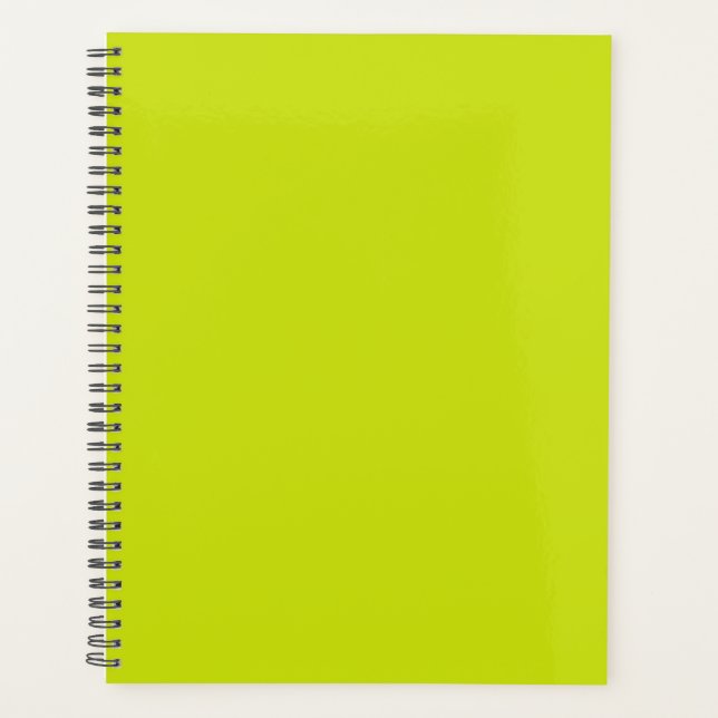 Bitter lemon  (solid colour)  planner (Front)