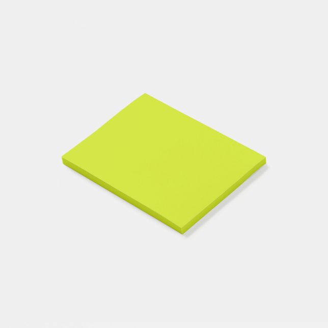 Bitter lemon  (solid colour)  post-it notes (Angled)
