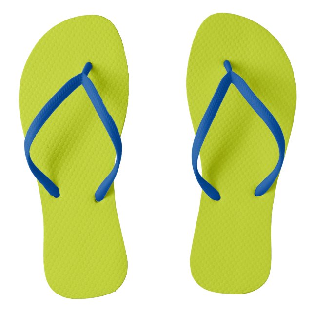 Bitter lemon  (solid colour)  thongs (Footbed)