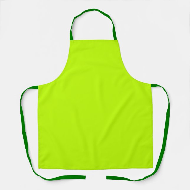 Bitter lime (solid colour)  apron (Front)