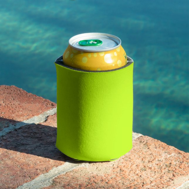 Bitter Lime Solid Colour Can Cooler (In Situ Pool)
