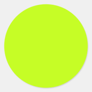 Bitter lime (solid colour) classic round sticker