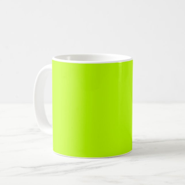 Bitter lime (solid colour)  coffee mug (Front Left)