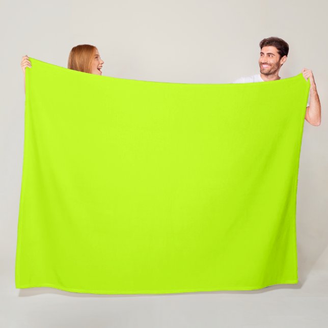 Bitter lime (solid colour)  fleece blanket (In Situ)