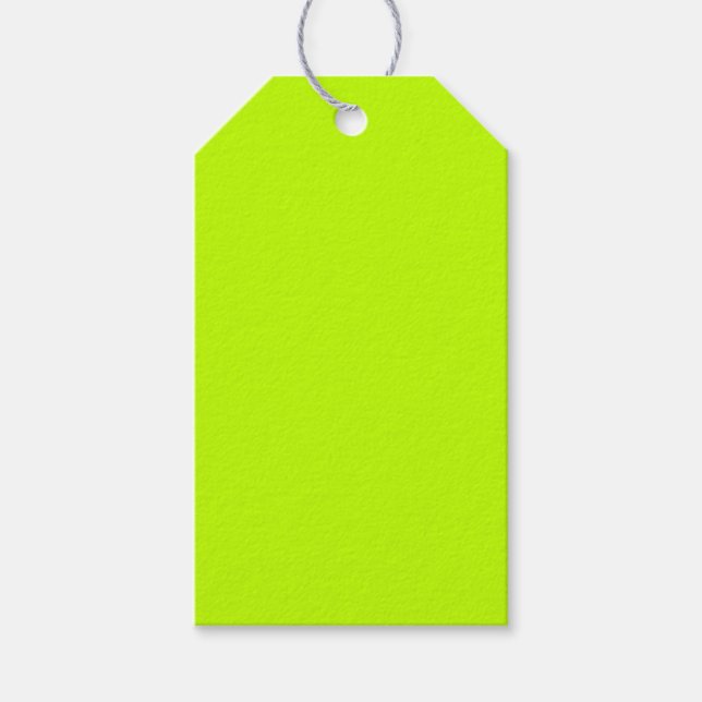 Bitter lime (solid colour)  gift tags (Front)