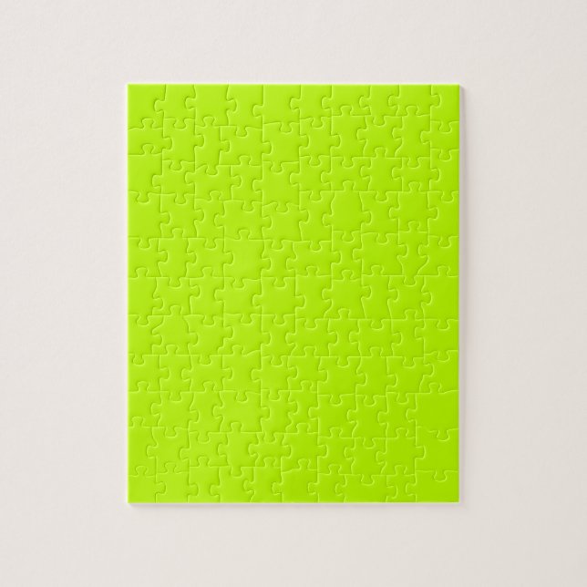 Bitter lime (solid colour) jigsaw puzzle (Vertical)