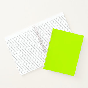 Bitter lime (solid colour) notebook