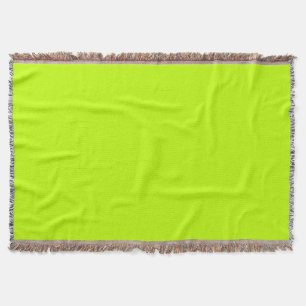 Bitter lime (solid colour)  throw blanket