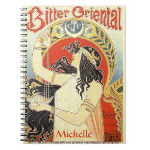 "Bitter Oriental" Vintage Ad custom name notebook