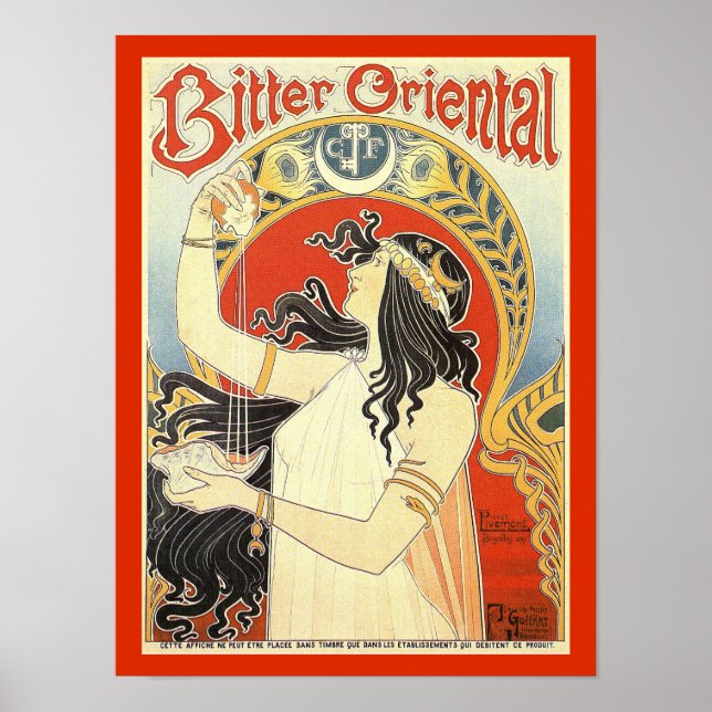 "Bitter Oriental" Vintage Ad poster (Front)