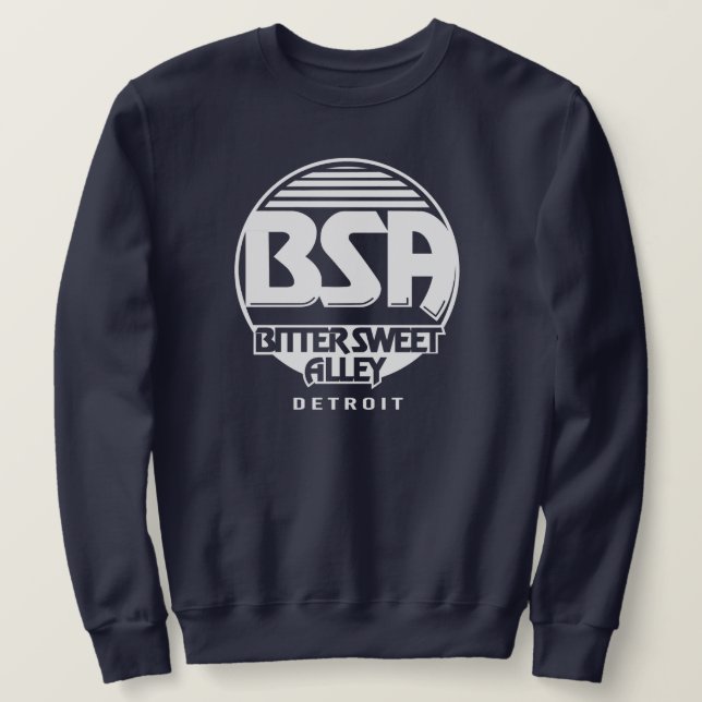 Bitter Sweet Alley (BSA Original) BLK Logo Sweatshirt (Design Front)