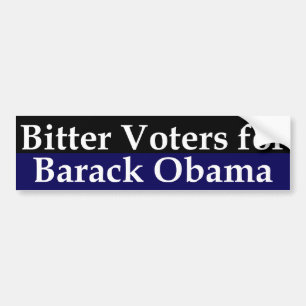 Bitter Voters for Barack Obama Bumper Sticker
