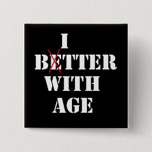 Bitter With Age 15 Cm Square Badge