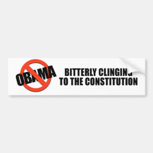 Bitterly clinging to the constitution bumper sticker