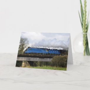 "Bittern" Old Steam Train Locomotive Greeting Card