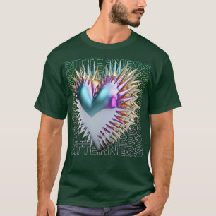 Bitterness Spikey 3D Heart Dark Y2K T-Shirt