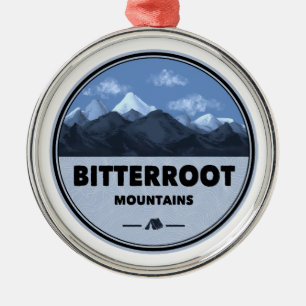 Bitterroot Mountains Camping Metal Ornament