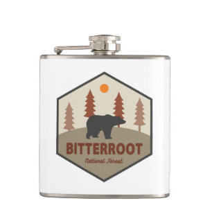 Bitterroot National Forest Bear Hip Flask