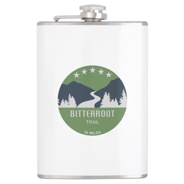 Bitterroot Trail Hip Flask (Front)