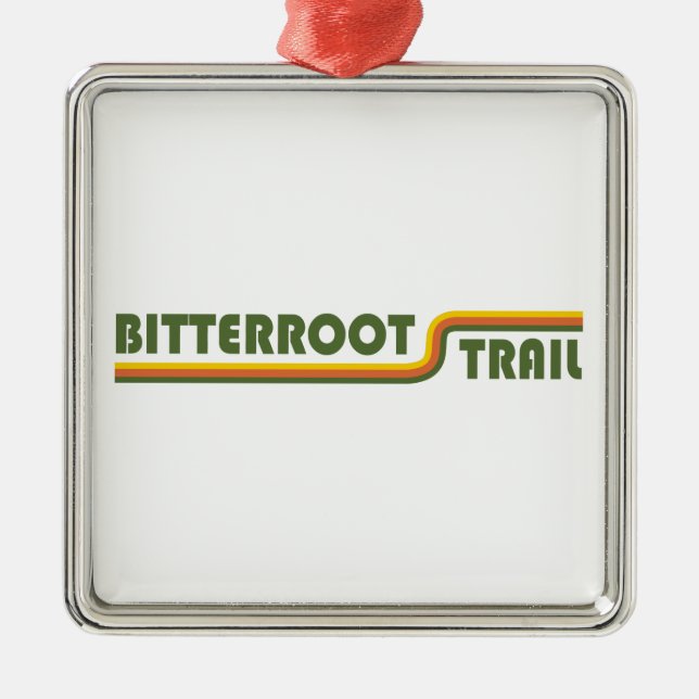 Bitterroot Trail Metal Ornament (Front)