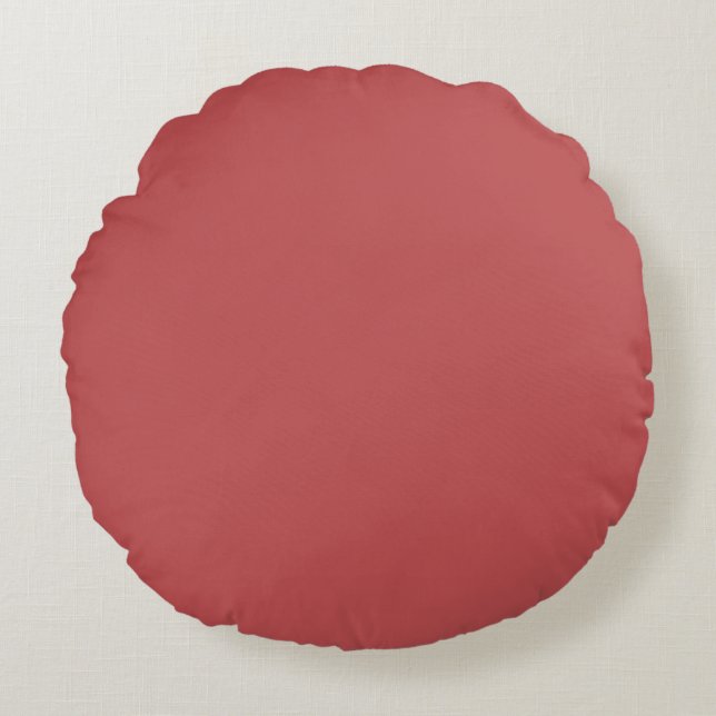 Bittersweet Shimmer (solid colour)  Round Cushion (Front)