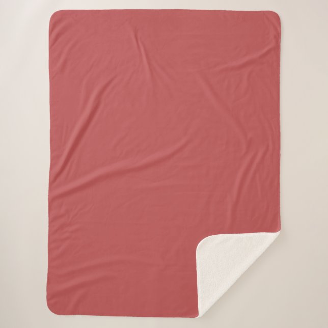 Bittersweet Shimmer (solid colour)  Sherpa Blanket (Front)