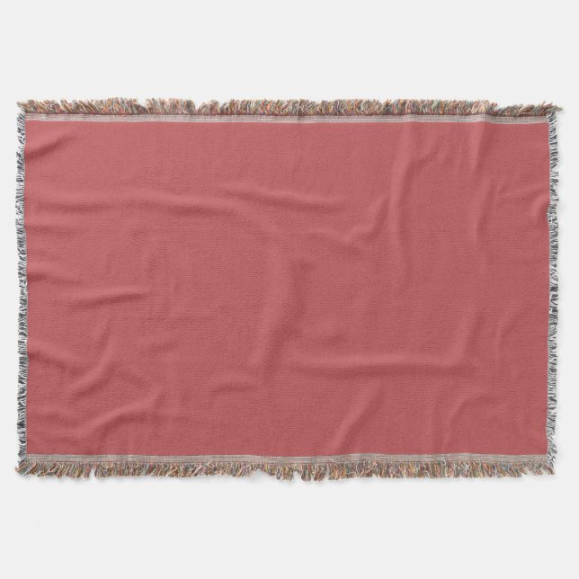 Bittersweet Shimmer (solid colour)  Throw Blanket (Front)