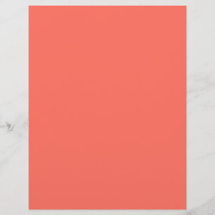 Bittersweet (solid colour) Custom Letterhead