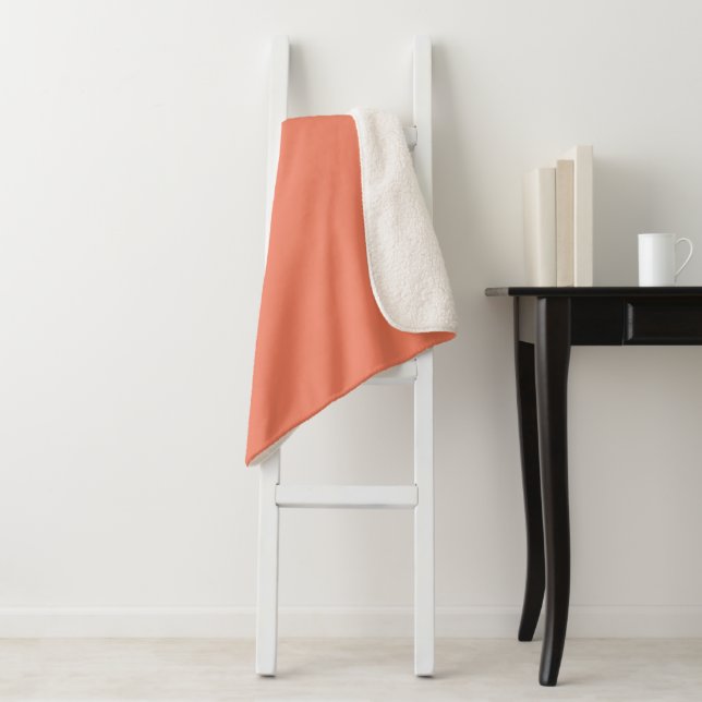 Bittersweet  Solid Plain Colour Sherpa Blanket (In Situ)