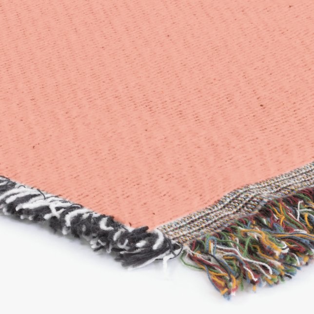 Bittersweet  Solid Plain Colour Throw Blanket (Corner)
