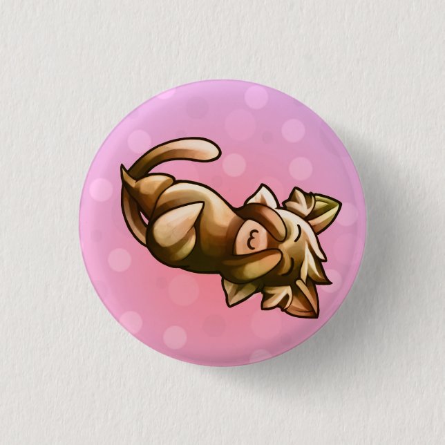 BittyKittyPeekaboo 3 Cm Round Badge (Front)