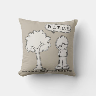 BITUB Pattern (Believe in the Unbelievable) Cushion
