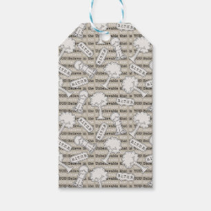 BITUB Pattern (Believe in the Unbelievable) Gift Tags
