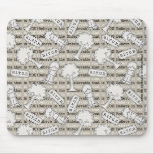 BITUB Pattern (Believe in the Unbelievable) Mouse Pad