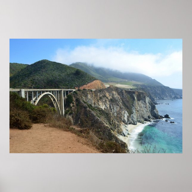 Bixby Bridge on California's Big Sur coast Poster (Front)