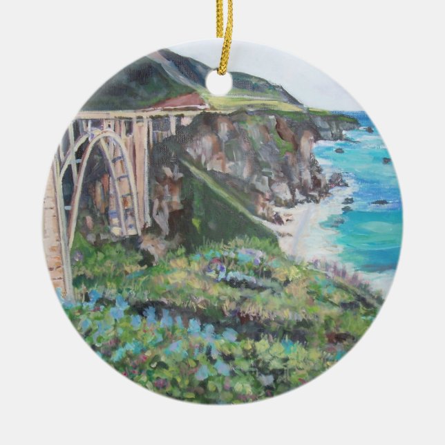 Bixby Creek Bridge -Ornament Ceramic Ornament (Front)
